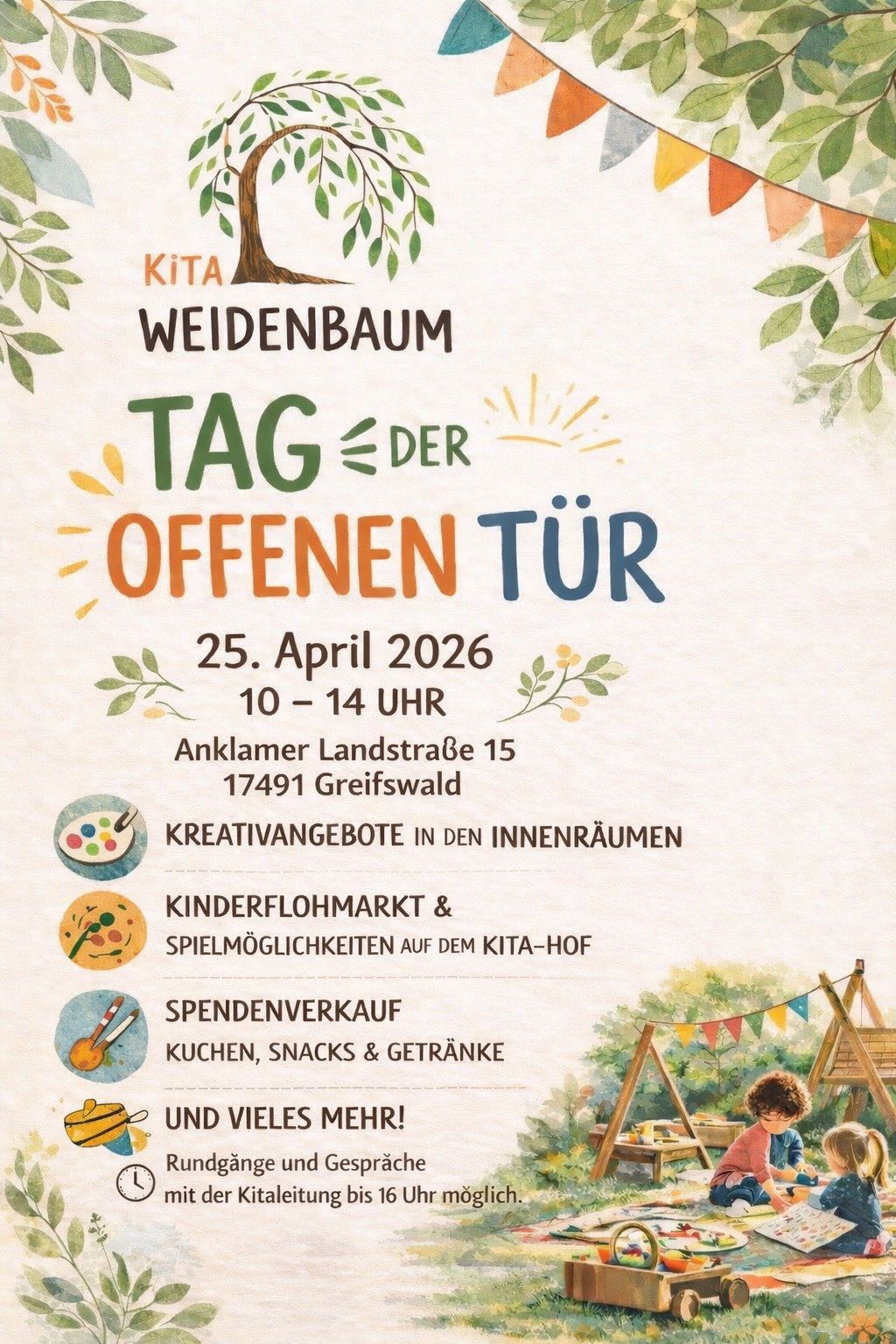 Plakat für den Tag der Offenen Tür